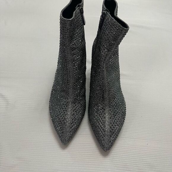Michael Kors Katerina Crystal Embellished Ankle Ankle Boots Size 9.5 9 1/2 - Picture 2 of 10